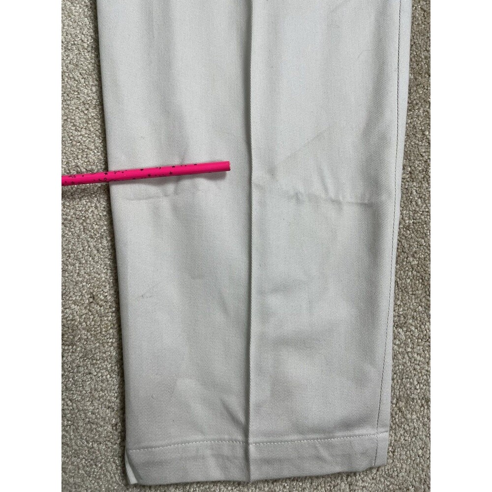 NOS 90s Liz Claiborne Lizsport Womens 12 Khaki Pleated High Rise Tapered Pants - Picture 12 of 15